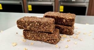protein bar made with cricket flour
